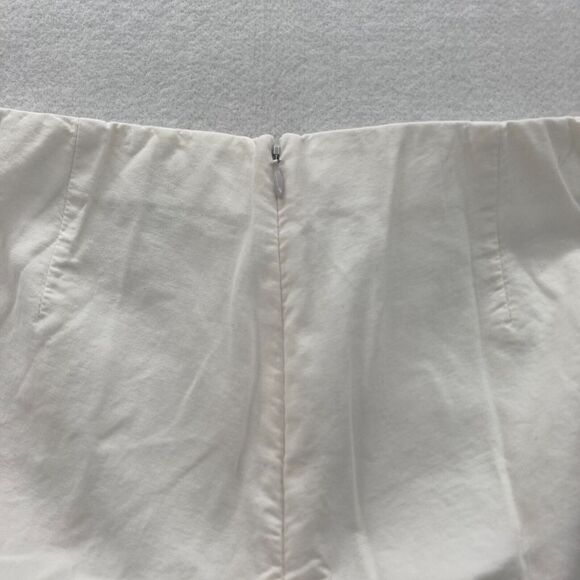 Rag & Bone Ankle Pants Women's 12 White Stretch Fabric Slim Leg Zip Up Waistband - Picture 12 of 14